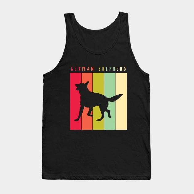 Retro Vintage German Shepherd Tank Top by JKA